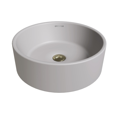 Раковина накладная (41х41) Grossman Color GR-3013GLM, серый